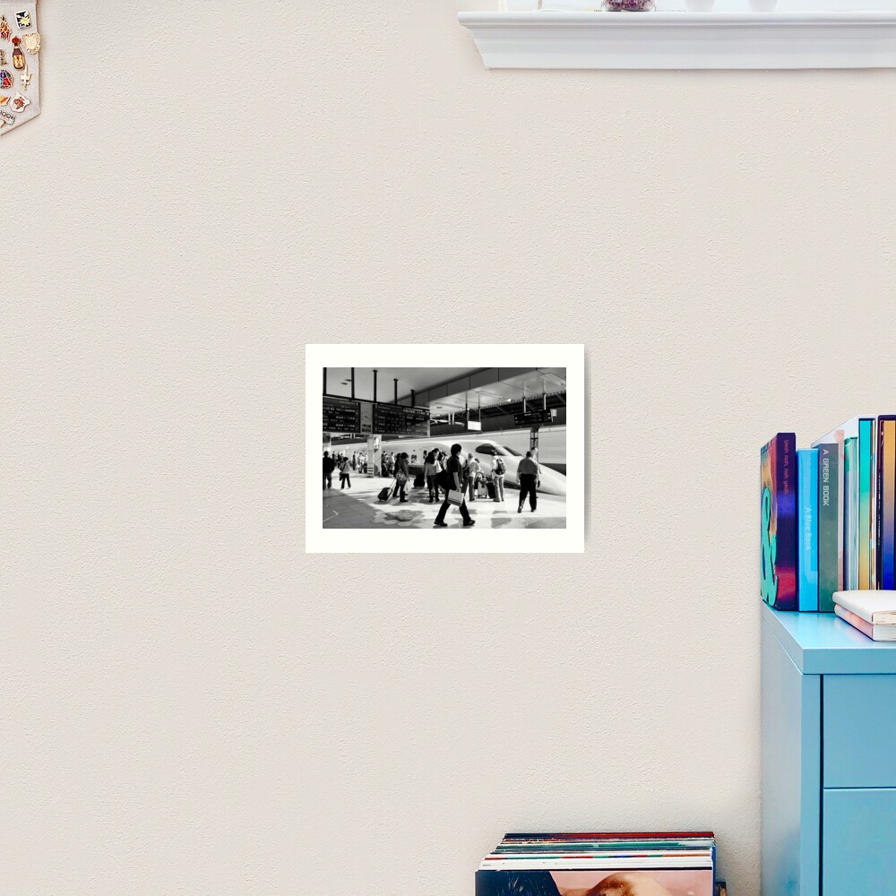 9:36 Shinkansen for Hayabusa - Tokyo, Japan Art Print