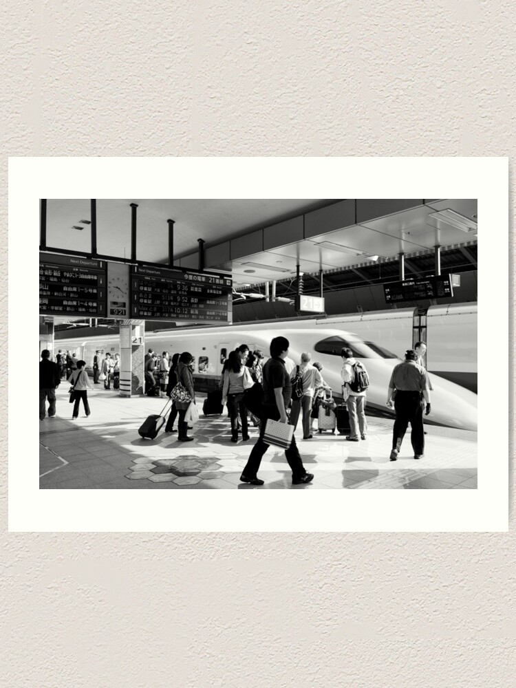 Alternate view of 9:36 Shinkansen for Hayabusa - Tokyo, Japan Art Print