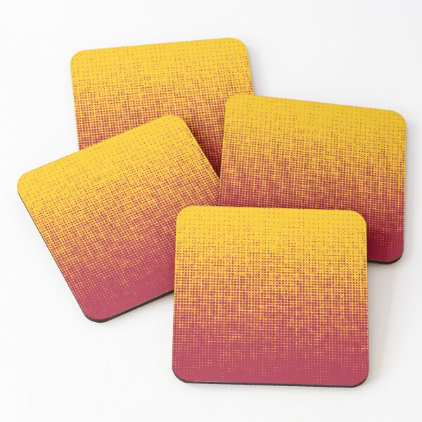 Item preview, Red orange yellow gradient dotted halftone pattern designed and sold by BLMcreations.