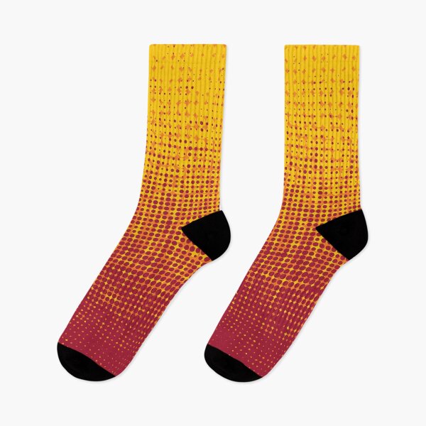 Item preview, Red orange yellow gradient dotted halftone pattern designed and sold by BLMcreations.