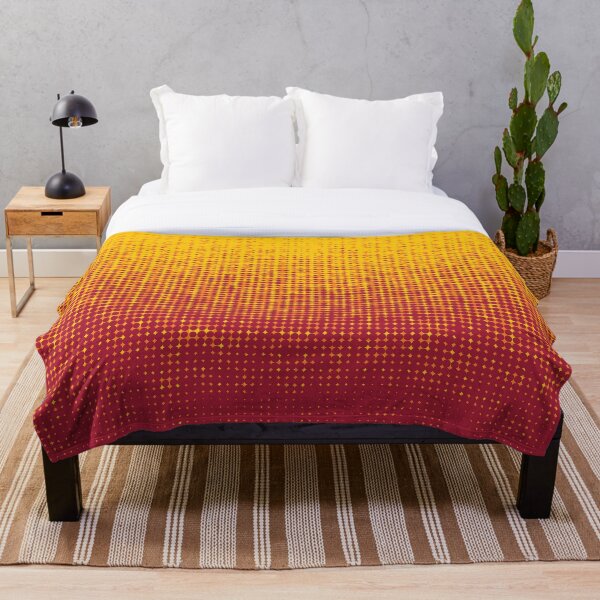 Aperçu de l'œuvre Motif de demi-teintes en pointillé dégradé jaune orange rouge créée et vendue par BLMcreations.