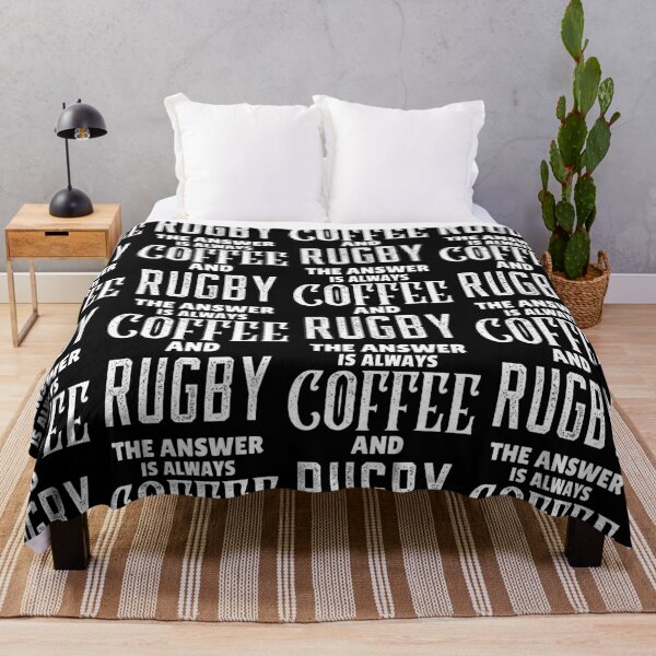 Item preview, The Answer Is Always Coffee And Rugby , Funny Rugby And Coffee Gift For Mum's, Dad's, Brother's, and Sister's designed and sold by BigJackTees.