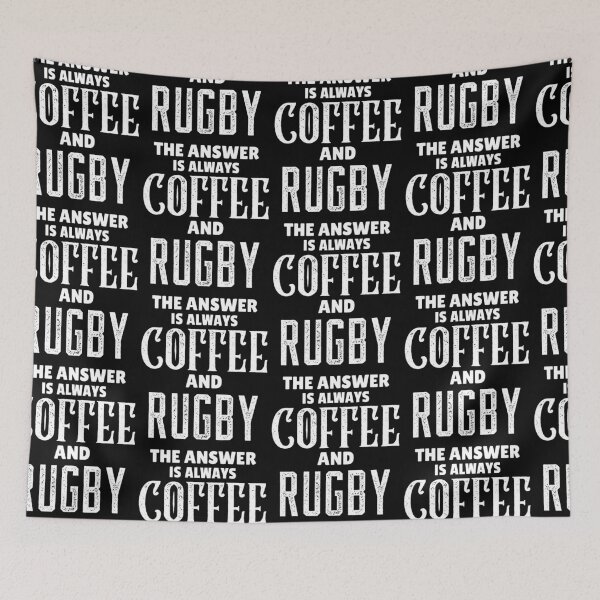 Item preview, The Answer Is Always Coffee And Rugby , Funny Rugby And Coffee Gift For Mum's, Dad's, Brother's, and Sister's designed and sold by BigJackTees.