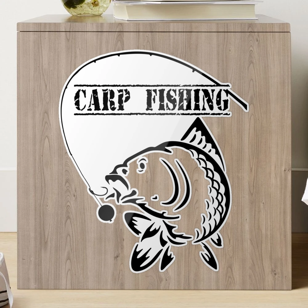 Carp fishing Sticker for Sale by KDVshopUS