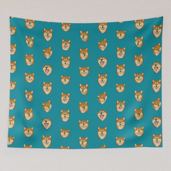 Item preview, Shibas for Days- Teal Variant designed and sold by Allison Gardiner Hurthibise.