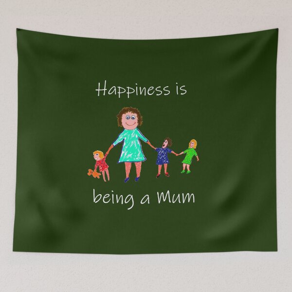 Item preview, Happiness is being a Mum - #Mumlife and # Momlife designed and sold by Danicus666.