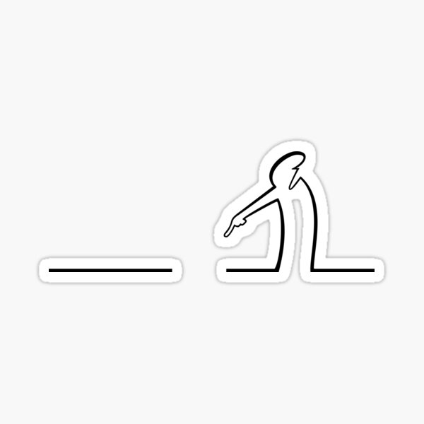 La Linea (caractère de taille L) Sticker