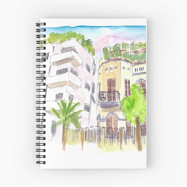 Item preview, Neve Tzedek Tel Aviv Old Houses and Bauhaus Street designed and sold by artshop77.