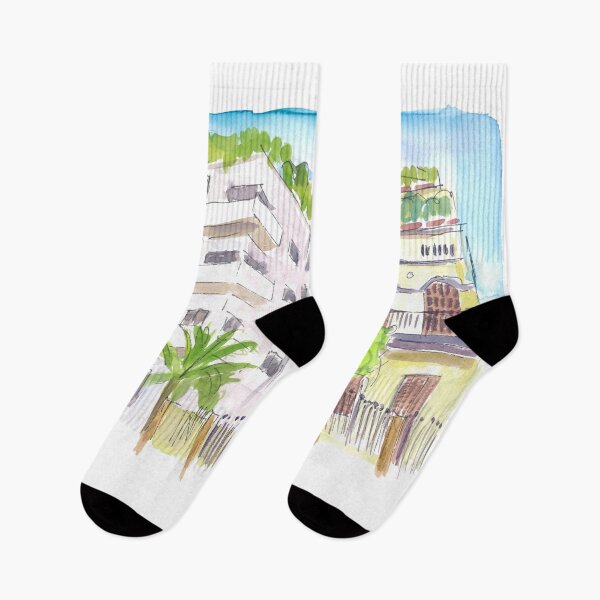 Item preview, Neve Tzedek Tel Aviv Old Houses and Bauhaus Street designed and sold by artshop77.