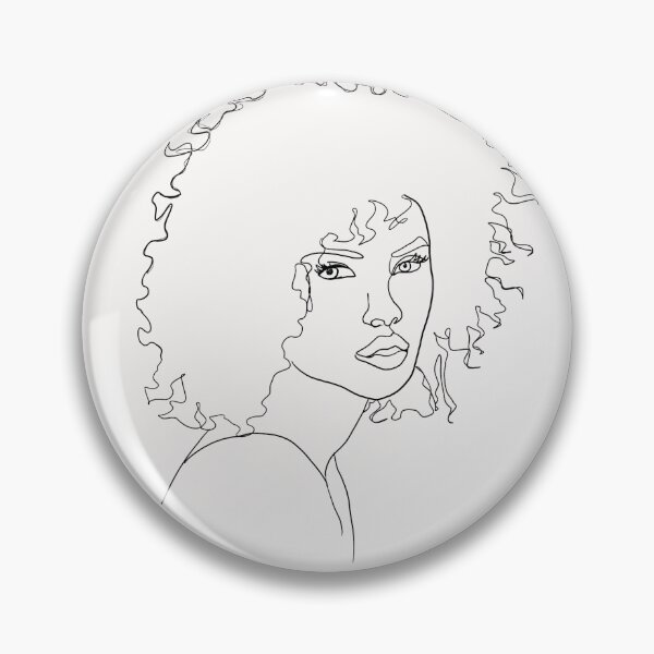 Item preview, Woman line art (in black) designed and sold by BeeVivid.