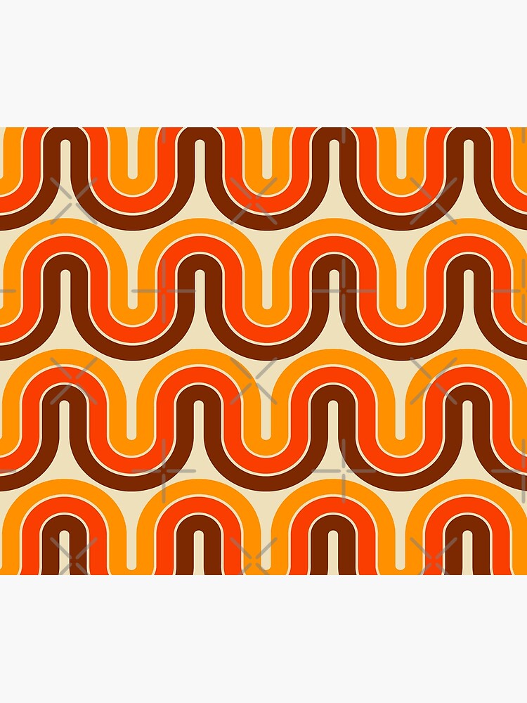 Thumbnail 2 of 2, Duvet Cover, Retro Geometric Gradient Design 821 designed and sold by tonymagnerart.