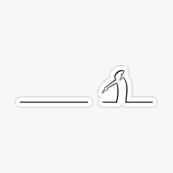 La Linea (caractère de taille S) Sticker