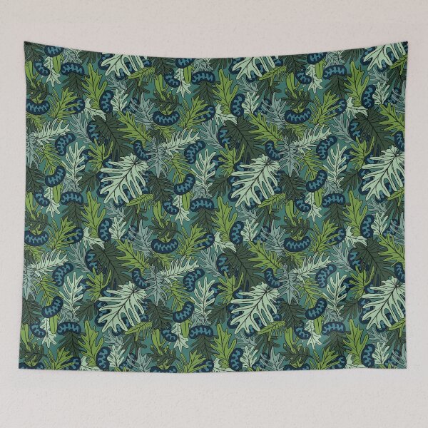 Item preview, Mitochondria Jungle on Teal designed and sold by Hodgepodge Bricolage.
