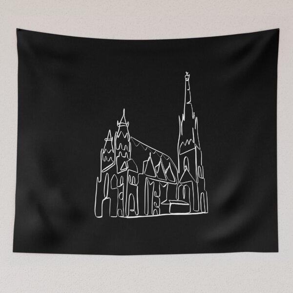 Item preview, STEPHANSDOM VIENNA AUSTRIA LINE ART | Sightseeing | Travel designed and sold by yourtravelguide.