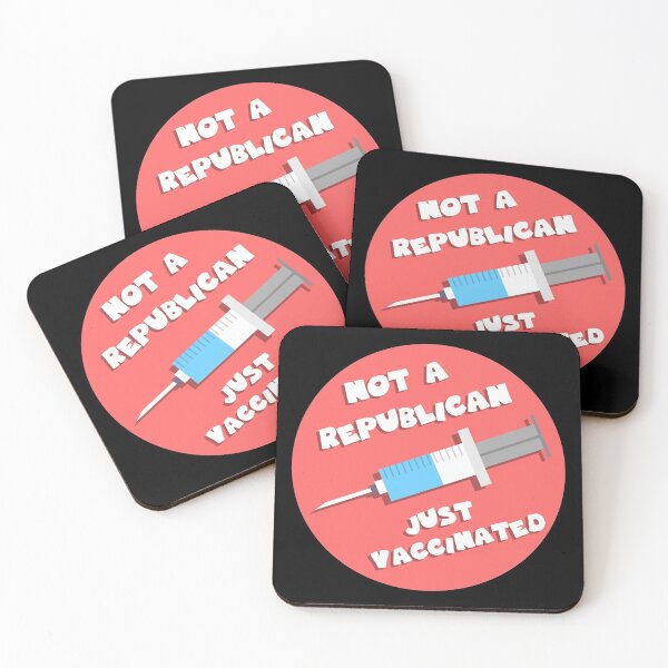 Item preview, not a republican just vaccinated designed and sold by GoranDesign.