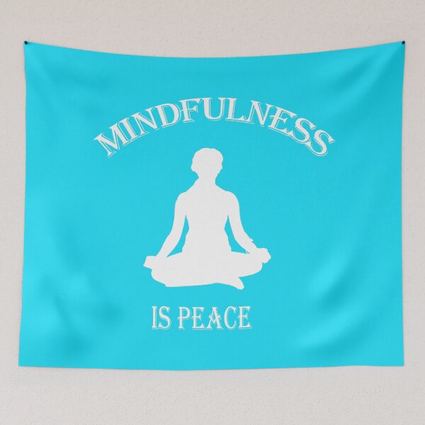 Item preview, mindfulness is peace designed and sold by Jhonysaurus.