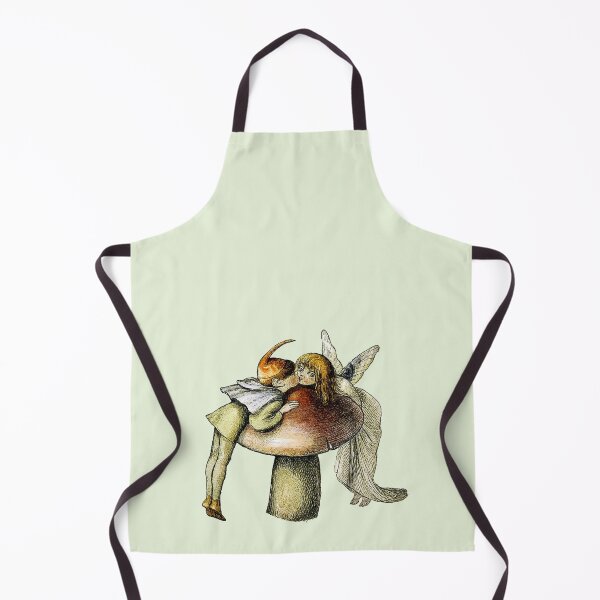 Item preview, Kissing Fairy and Gnome on Mushroom designed and sold by vintage-goblin.