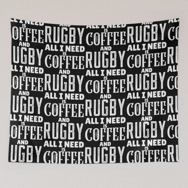 Item preview, All I Need Is Coffee And Rugby, Funny Rugby And Coffee Gift For Mum's, Dad's, Brother's, and Sister's designed and sold by BigJackTees.
