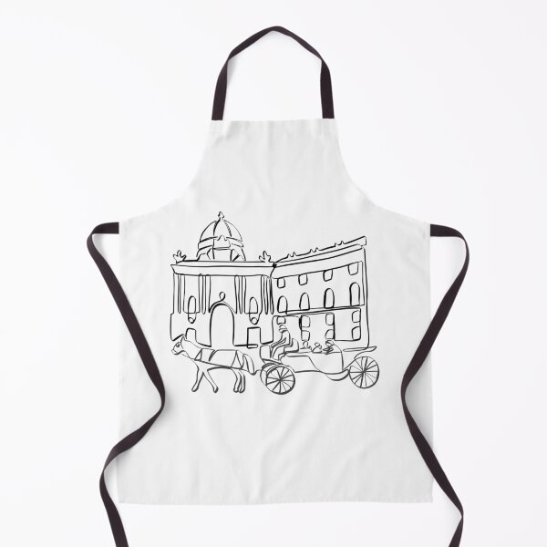 Item preview, FIAKER IN FRONT OF THE HOFBURG | VIENNA AUSTRIA LINE ART | Travel designed and sold by yourtravelguide.