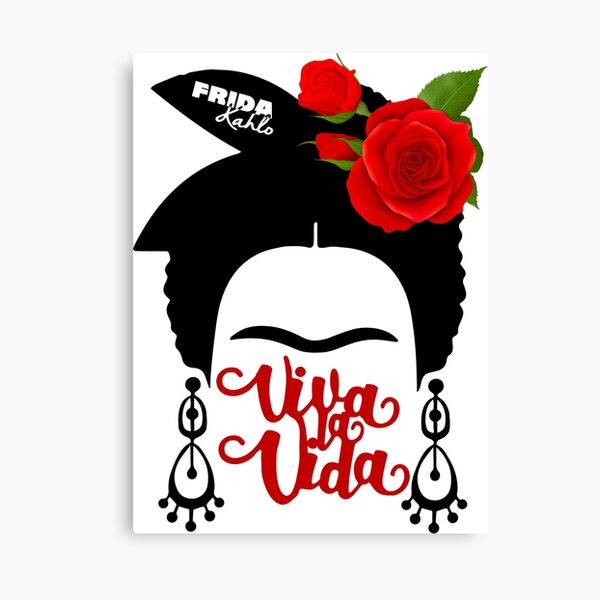 Aperçu de l'œuvre Frida Khalo, Roses noires et rouges créée et vendue par bluemango74.