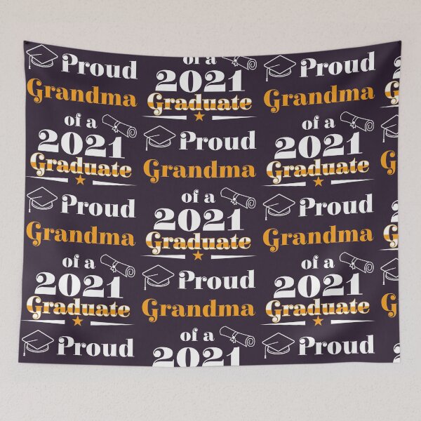 Item preview, Graduate Class of 2021 Proud Grandma Family Graduation graphic designed and sold by doodabobs.