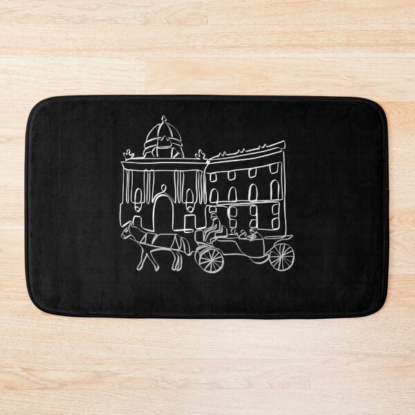 Item preview, FIAKER IN FRONT OF THE HOFBURG | VIENNA AUSTRIA LINE ART | Travel designed and sold by yourtravelguide.