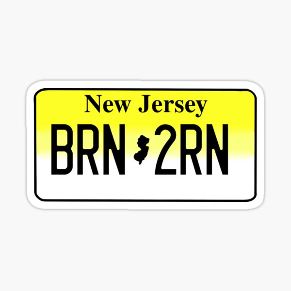 Born to Run license plate Sticker