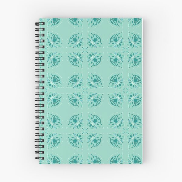 Item preview, Mint floral pattern designed and sold by Garden Bean Recipe.