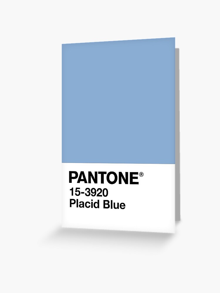 Carte de vux for Sale avec l'uvre  PANTONE 15-3920 Placid Blue  de  l'artiste 22channel42 | Redbubble