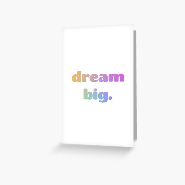 Item preview, Colorful dream big motivation inspirational quote  designed and sold by cecily-blake.