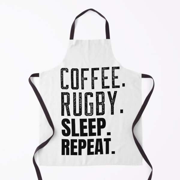 Item preview, Coffee Rugby Sleep Repeat, Funny Rugby And Coffee Gift For Mum's, Dad's, Brother's, and Sister's designed and sold by BigJackTees.