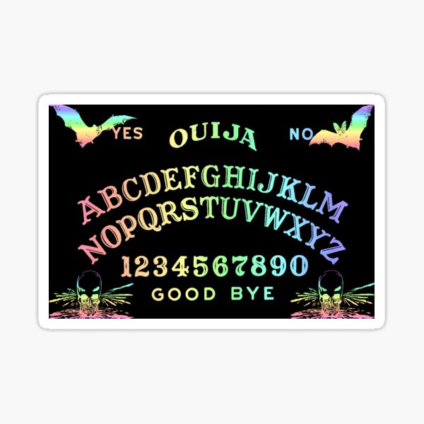 Pastel Rainbow Ouija Sticker