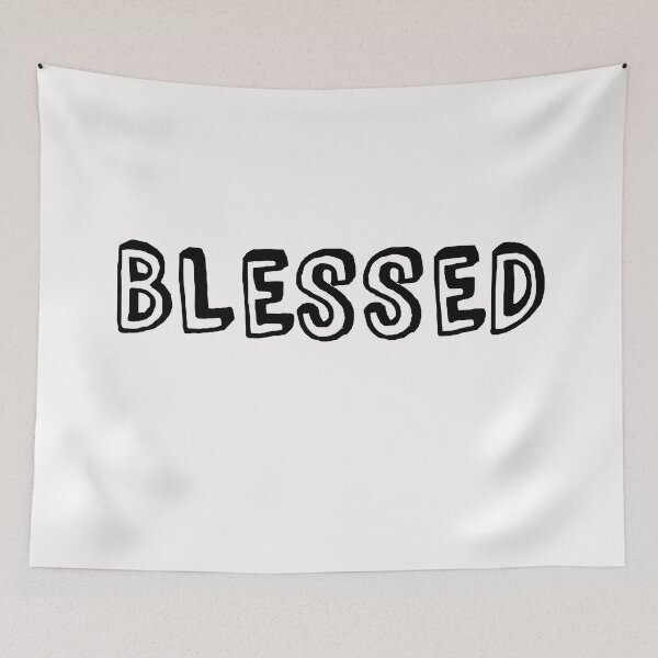 Item preview, Blessed in Fun White Letters designed and sold by fontspree.