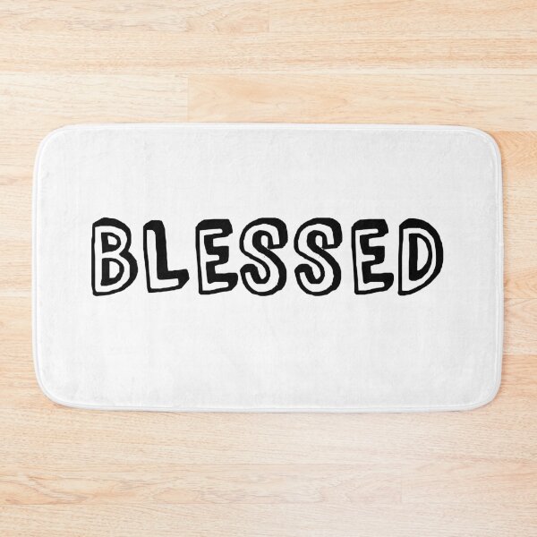 Item preview, Blessed in Fun White Letters designed and sold by fontspree.