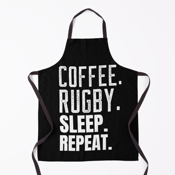 Item preview, Coffee Rugby Sleep Repeat, Funny Rugby And Coffee Gift For Mum's, Dad's, Brother's, and Sister's designed and sold by BigJackTees.