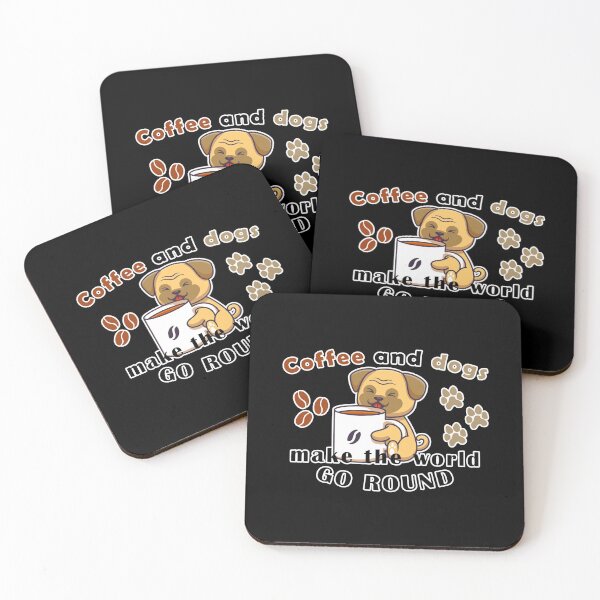 Item preview, Coffee and dogs make the world go round designed and sold by Aymanerachif.
