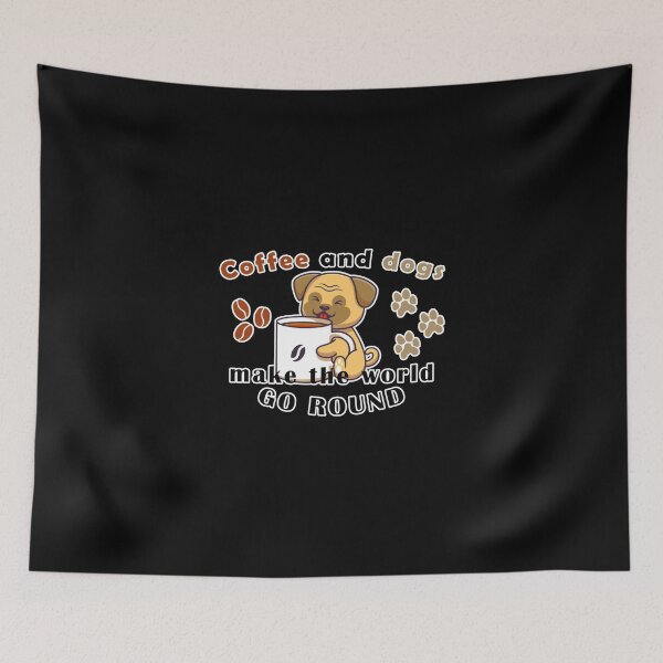 Item preview, Coffee and dogs make the world go round designed and sold by Aymanerachif.
