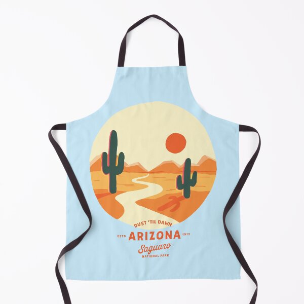 Item preview, "Dust Til Dawn" Cool Vintage Saguaro National Park, Arizona Travel Art designed and sold by The Whiskey Ginger Design Shop.