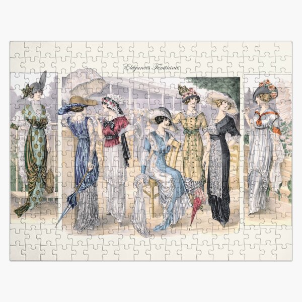Item preview, Elégances Féminines Edwardian Era Fashion Plate designed and sold by RedCapeTales.