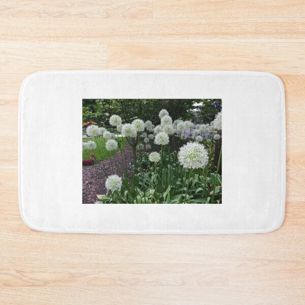 Item preview, Allium flowers in the garden designed and sold by JuliVogel.