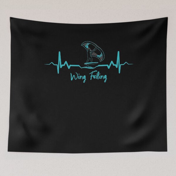 Item preview, Wing Foiling Wing Surfer Heartbeat designed and sold by Grimbart.