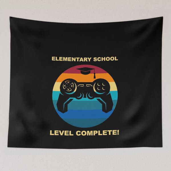 Artikelvorschau, Grundschule Level Abschluss Abschluss Videospiel Gamer entworfen und verkauft von Spaceshipsells.