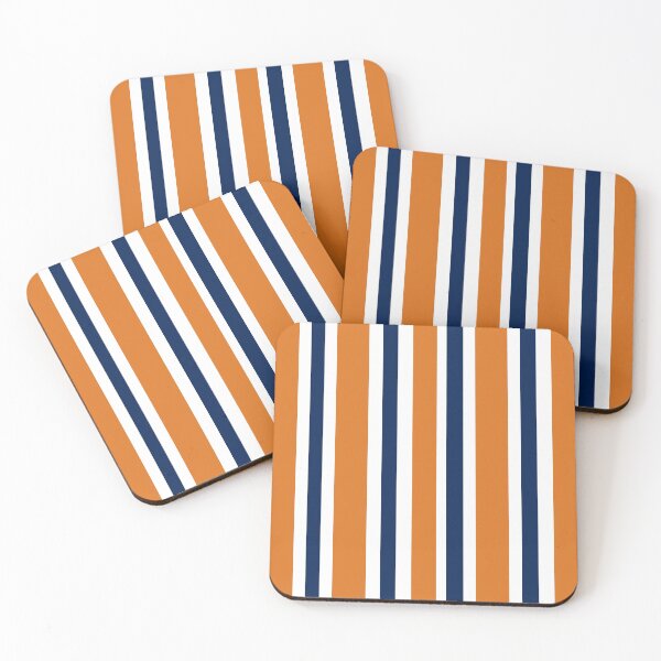 Item preview,  Navy And Orange Strips designed and sold by loveoceanair.