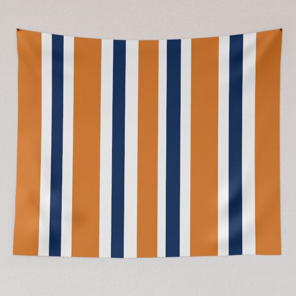 Item preview,  Navy And Orange Strips designed and sold by loveoceanair.