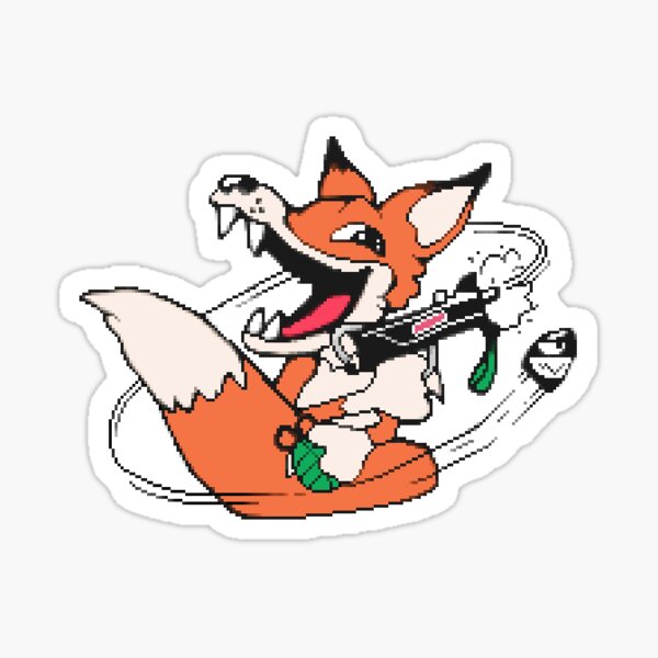 Foxhound 90s logo Sticker