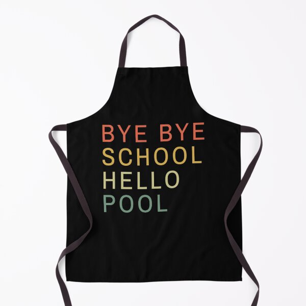 Item preview, Bye bye school hello pool minimalistic retro sunset designed and sold by AllPrintsAndArt.