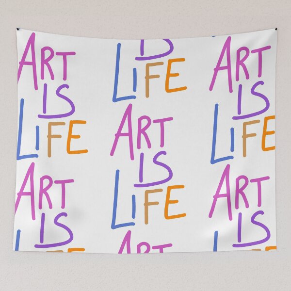 Item preview, Art is life text for artists  designed and sold by SILVERAPPLE.