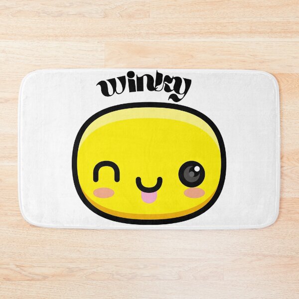 Item preview, Cute and blushing Wink Emoji and Smiley  designed and sold by Mary Maple.