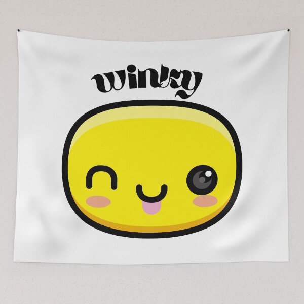 Item preview, Cute and blushing Wink Emoji and Smiley  designed and sold by Mary Maple.