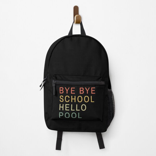 Item preview, Bye bye school hello pool minimalistic retro sunset designed and sold by AllPrintsAndArt.